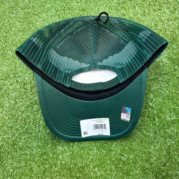 '47 Brand Trucker Michigan State Spartans Mesh Snapback Hat Green/White NWT - Picture 4 of 5